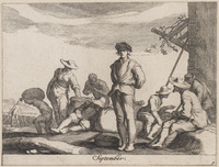 KG 03287
<br/>
September: boeren met de graanoogst
<br/>
<em>Bloemaert, Frederick (1614/17 -1669)</em>